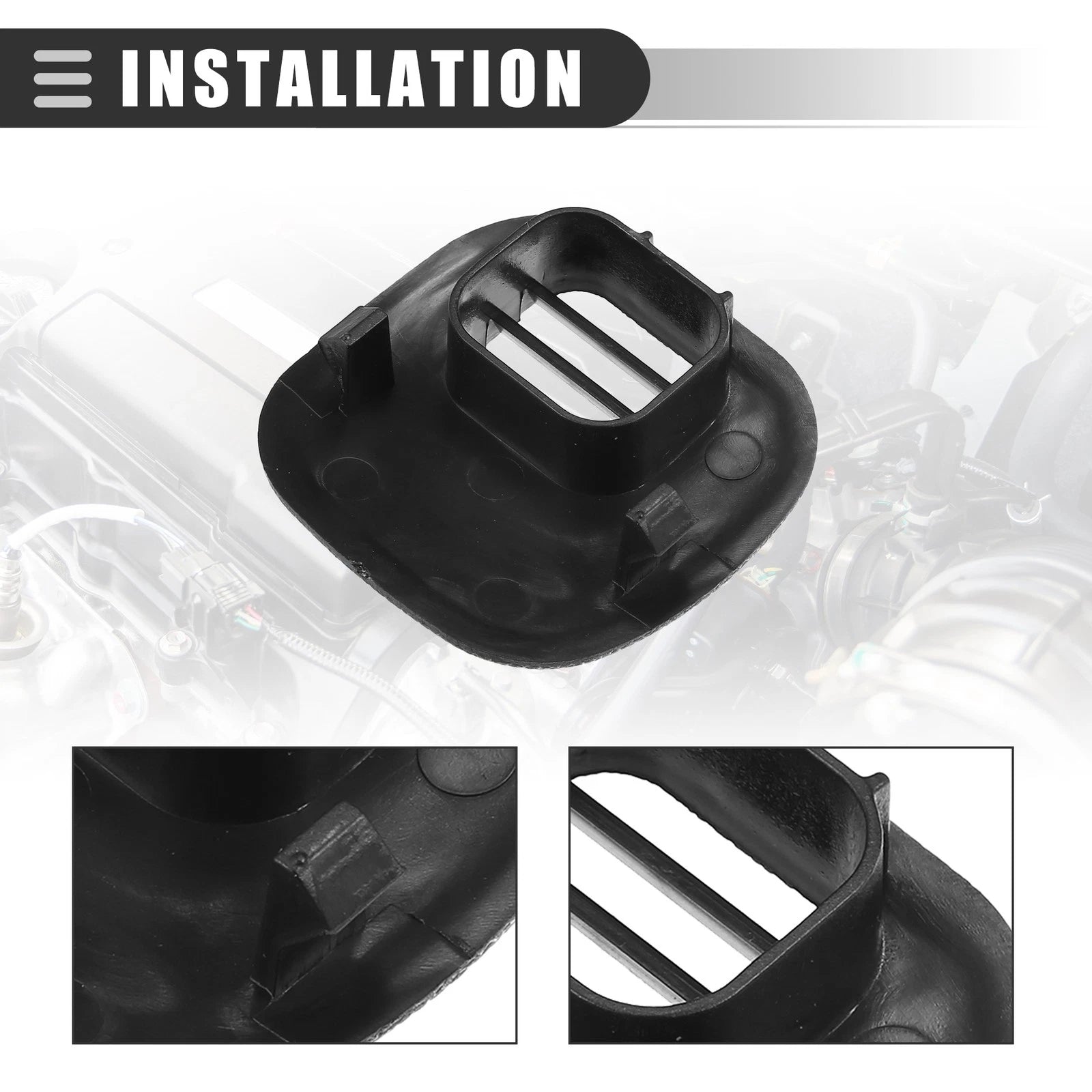 Air Temp Sensor Cover for Chevrolet Corvette (1997–2004) 10268306 Black Plastic
