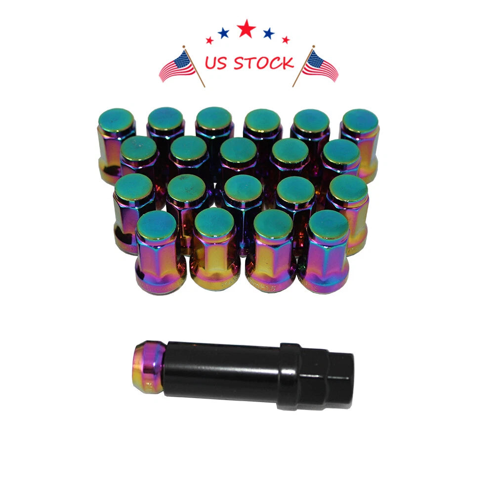 Set of 4 Chrome Steel Lug Nuts for Honda Civic (1992-2000)