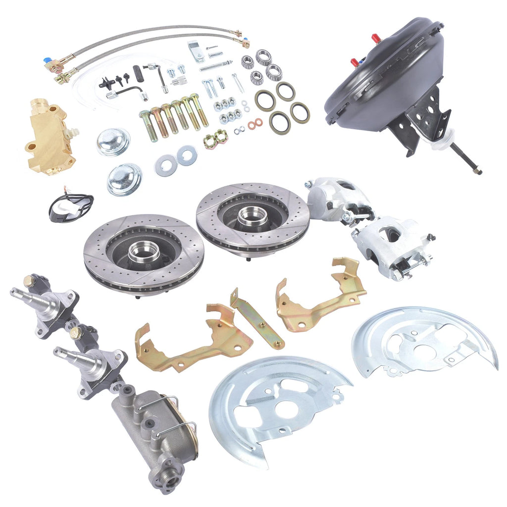 Disc Brake Conversion Kit for GM A (11" Cross Drilled & Slotted)