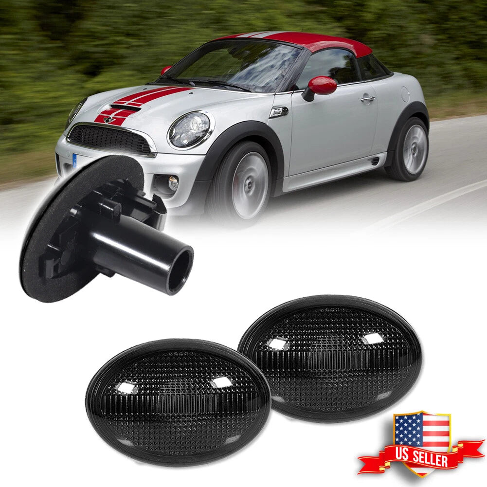 Smoked Lens Front Side Marker Lights for MINI Cooper (2007–2015)