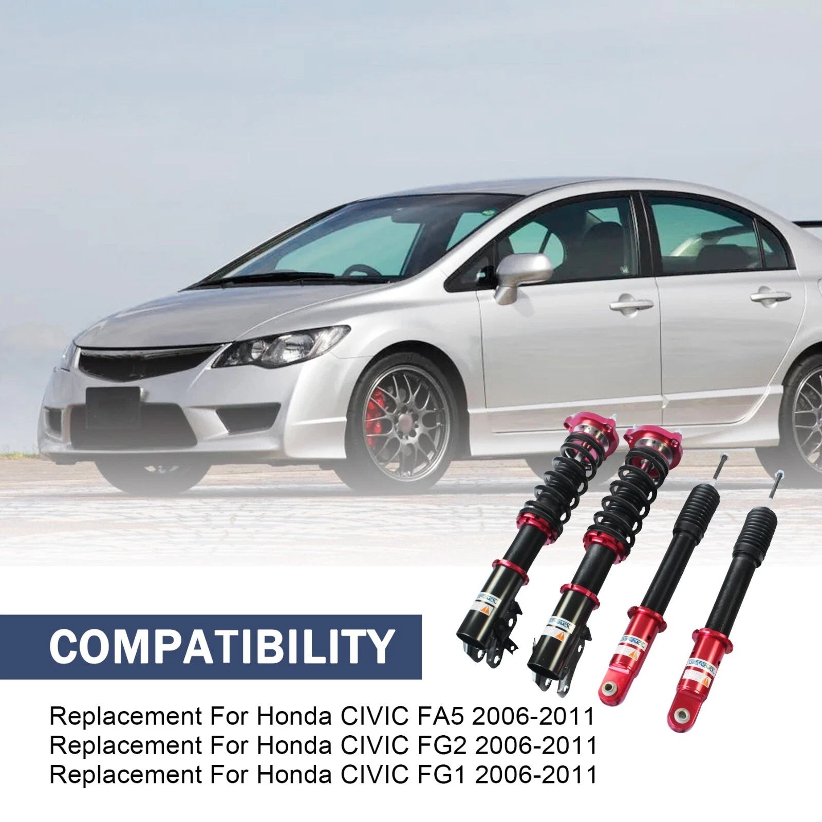 Coilover Suspension Kit for Honda Civic (2006-2011) Adjustable Height