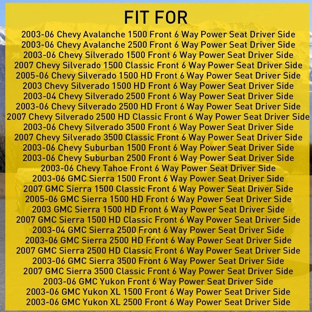 Seat Switch Bezel for Chevy Silverado Avalanche GMC Sierra Yukon (2003–2006)