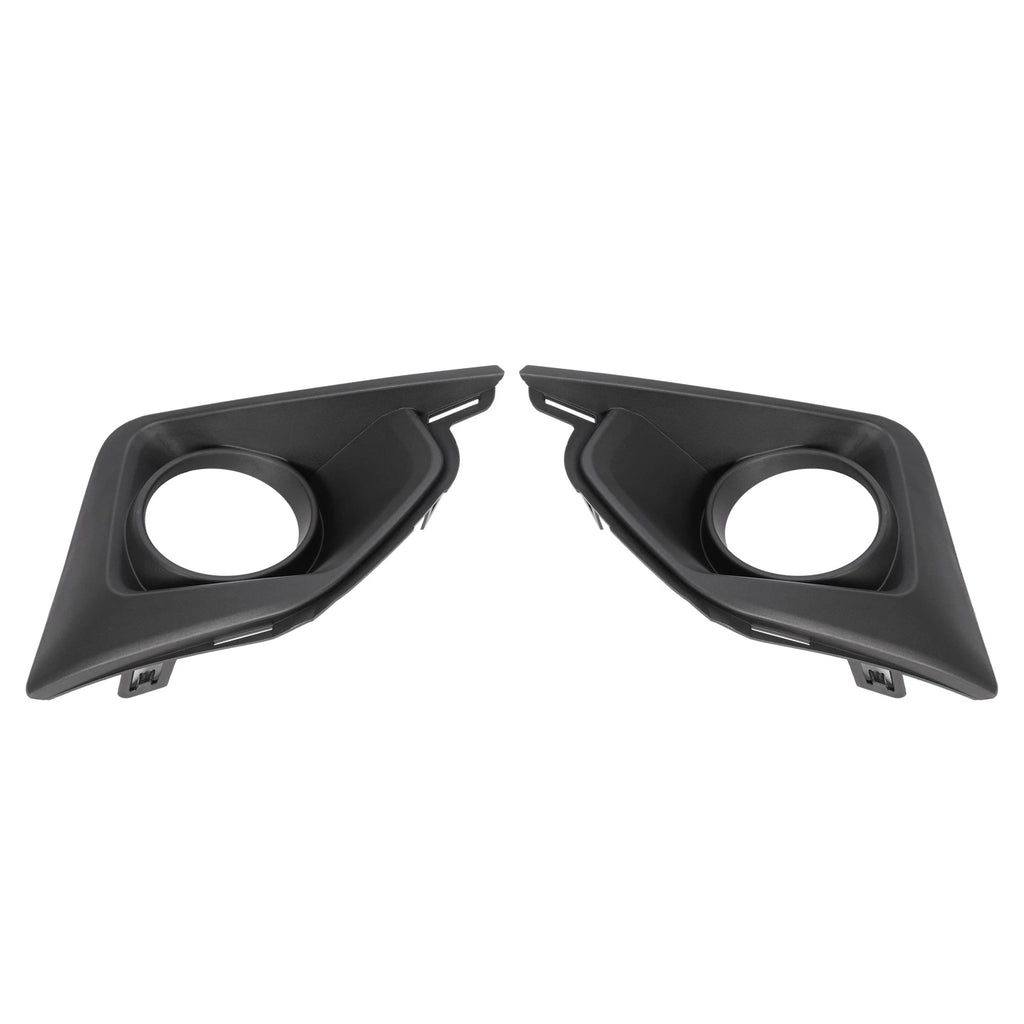 Set of 2 Black Fog Light Bezels for Chevy Traverse (2018-2021)
