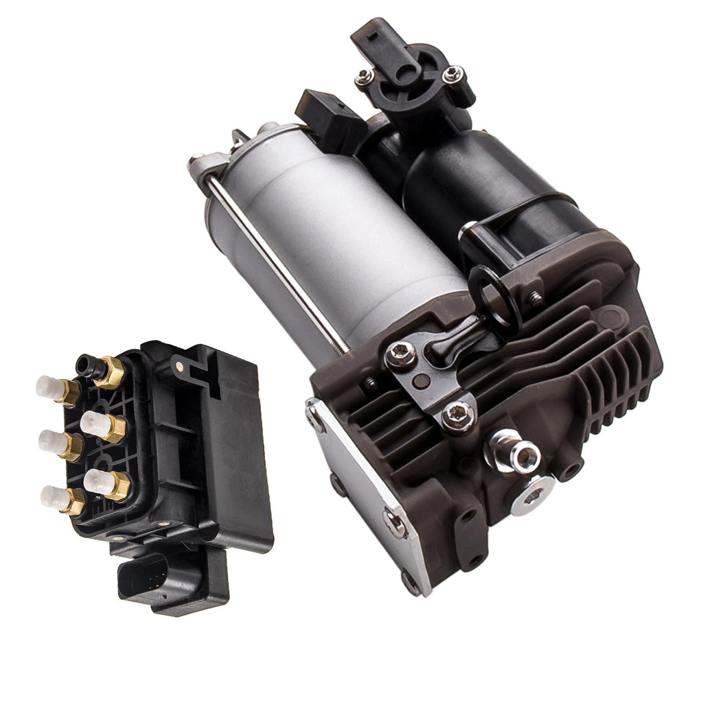 Air Suspension Compressor + Valve Block for Mercedes W164 GL ML Class (2007–2012)