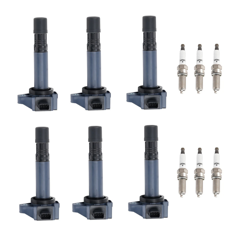 6X Ignition Coils + Iridium Spark Plugs for Acura Honda V6 3.5L (2013–2019) UF713