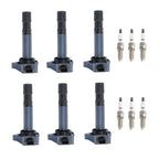 6X Ignition Coils + Iridium Spark Plugs for Acura Honda V6 3.5L (2013–2019) UF713
