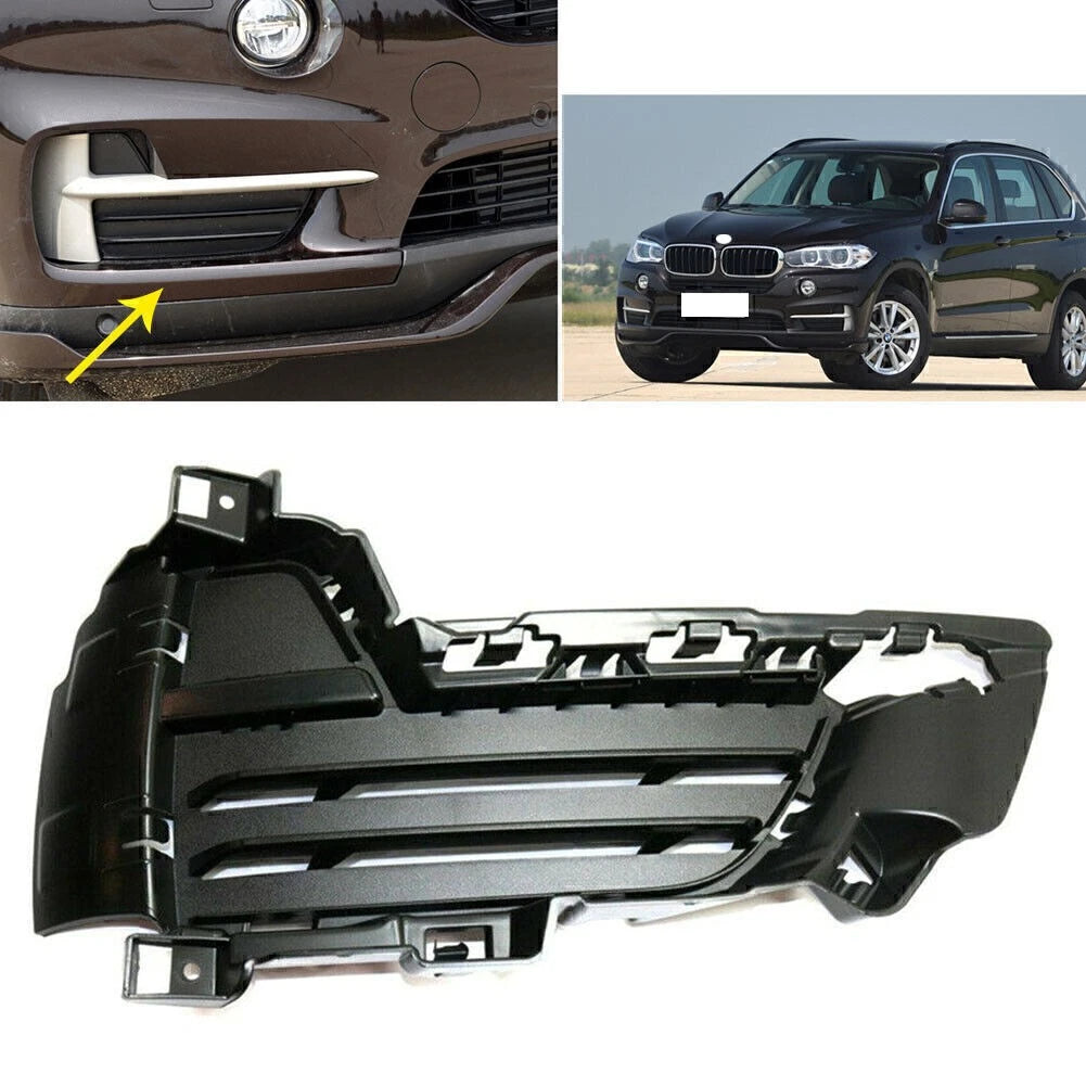 Bumper Grille for BMW X5 (2014–2017) RH Textured Closed Grid Plastic