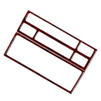 Console Radio CD Panel Cover Trim for BMW 3 Series E36 (1991–1999) Red Wood Grain