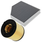 Set of 2 Engine & Cabin Air Filters for Audi S6 (2013–2018) WA10866 LAK667 CAF4439