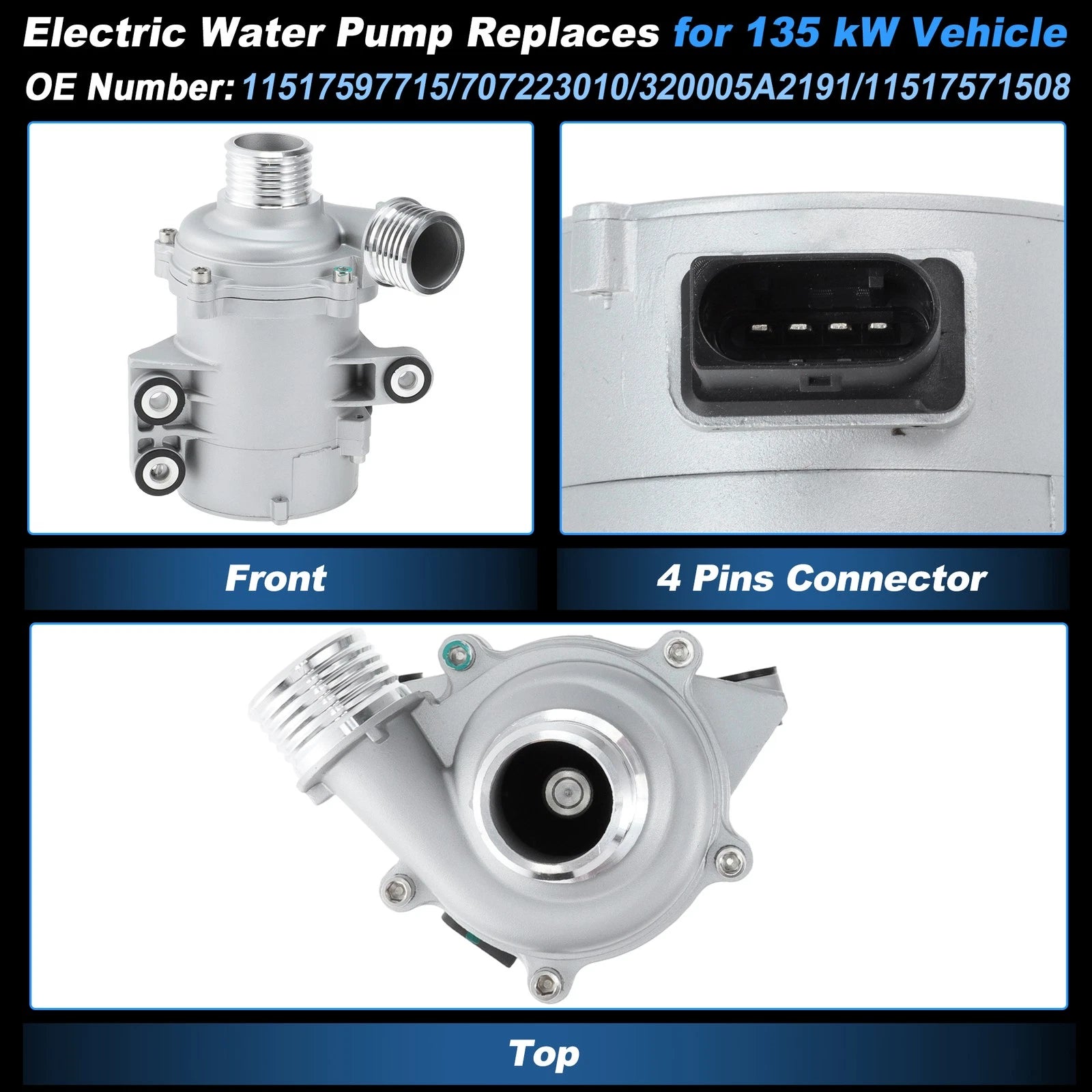 Electric Water Pump W/Thermostat for BMW 320i 328i X1 Z4 (2007–2015)