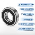 Deep Groove Ball Bearing 6308DDU for Scooter Skateboard (40x90x23mm)