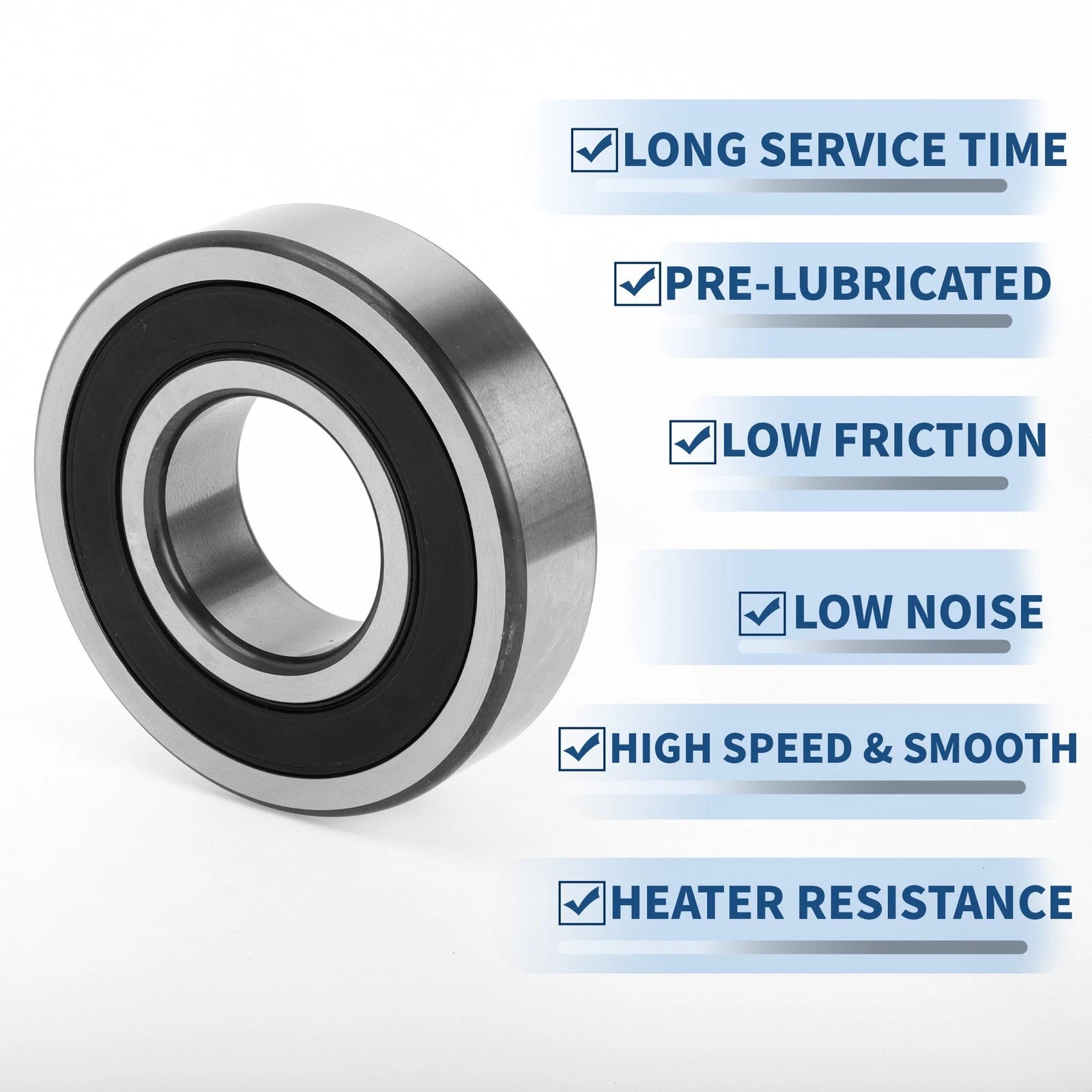 Deep Groove Ball Bearing 6308DDU for Scooter Skateboard (40x90x23mm)