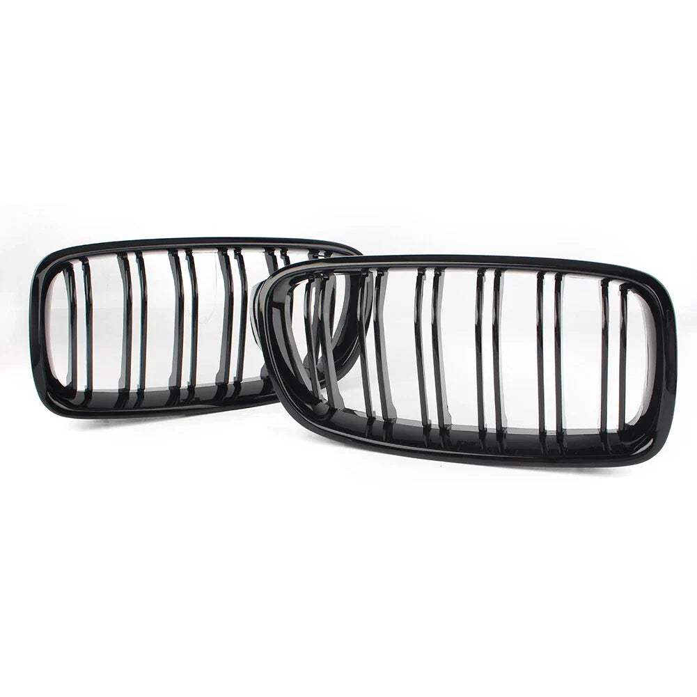 Dual Slat Gloss Black Grills for BMW 3-Series F30 F35 (2012-2016)