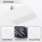 Front Right Side Bumper Headlight Washer Nozzle Cover Cap for BMW 320i White
