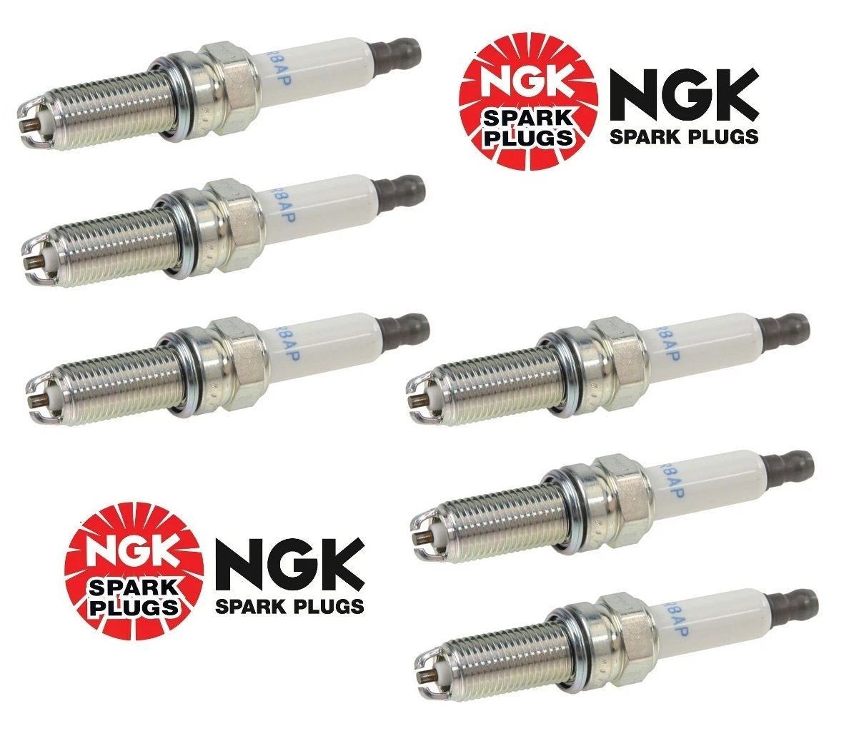 Set of 6 Spark Plugs NGK LKR 8 AP for BMW E90 E92 E93 M3 (2007–2013)