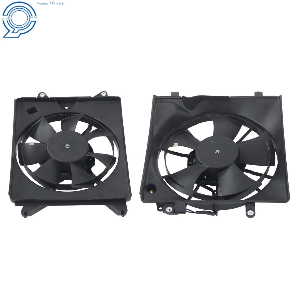 Set of 2 AC Condenser Radiator Cooling Fans for Honda Civic Acura (2012–2017)