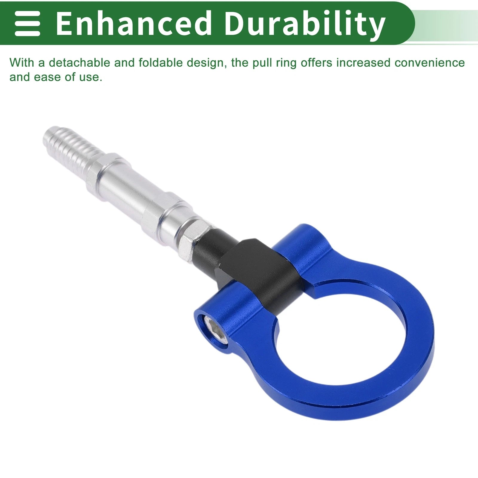 Tow Hook Set for Volkswagen MK7 (2014–2022) 11mm Aluminum Alloy Blue
