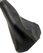Leather Manual Shift Boot for Honda Accord (1994–2002) Black Yellow Stitch