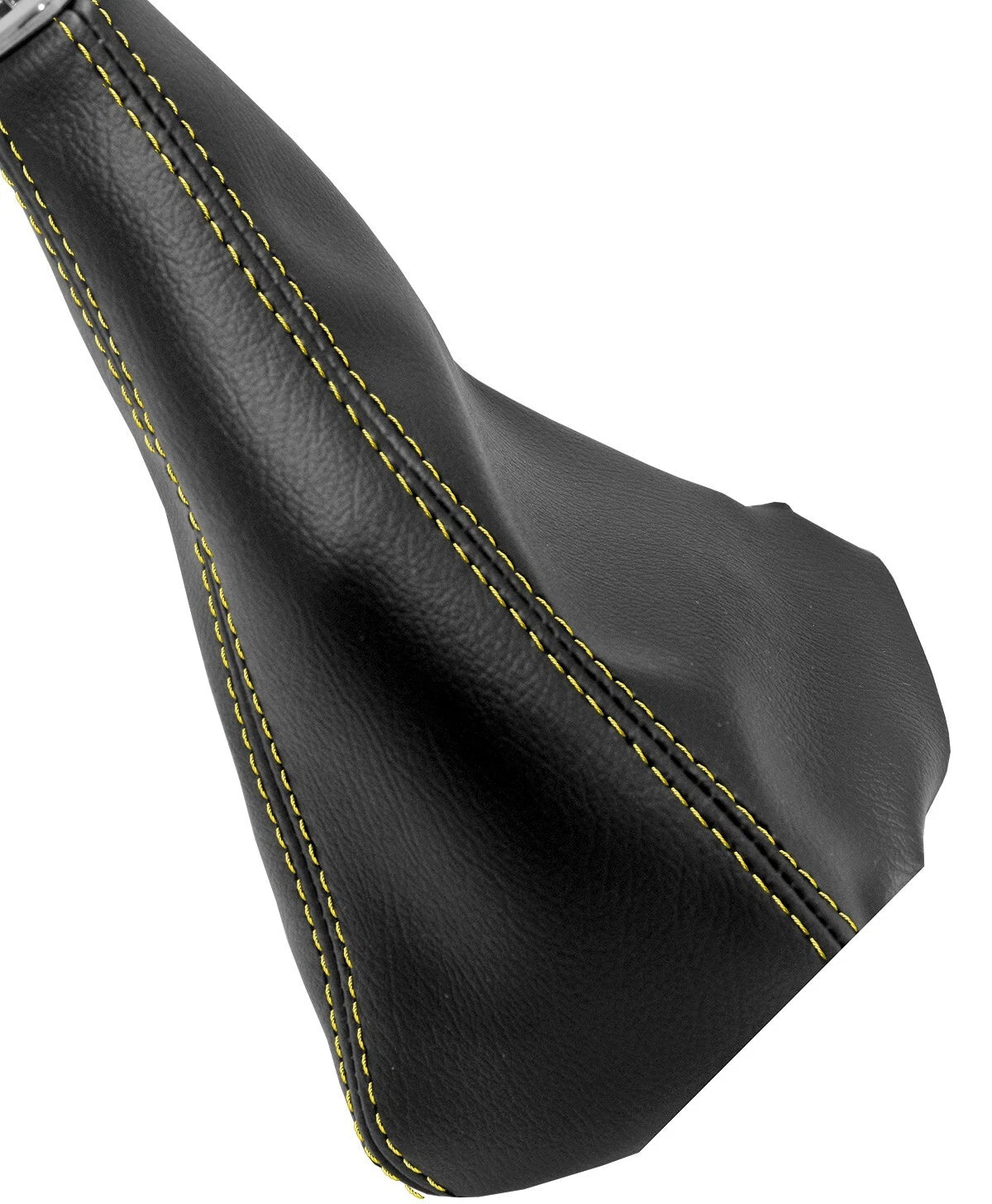 Leather Manual Shift Boot for Honda Accord (1994–2002) Black Yellow Stitch