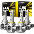 Set of 4 9005 9006 LED Headlight Bulbs High Low Beam 6000K 60000LM