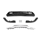 Front Bumper Valance & Chrome Skid Plate for Chevy Silverado 1500 (2016–2019)
