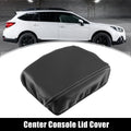 Center Console Armrest Cover for Subaru Outback (2015–2023) Faux Leather Gray Black