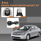 3pcs Engine Transmission Mounts for Honda Civic 1.3L Hybrid (2006–2011)