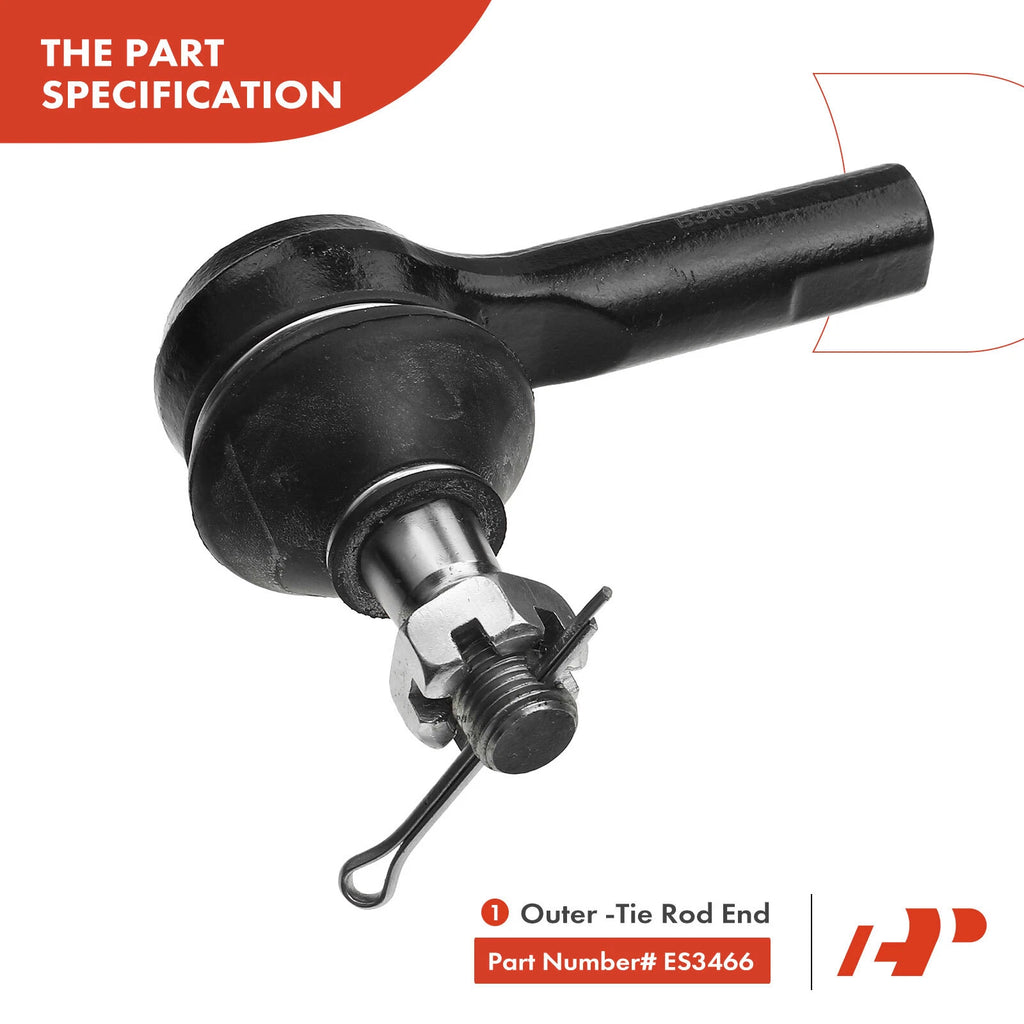 8x Tie Rod End Ball Joint for Nissan Frontier (1998-2004)