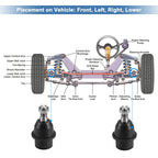 2 Pcs Front Lower Ball Joint No.K80149 for Ford F-150 (2005–2008)