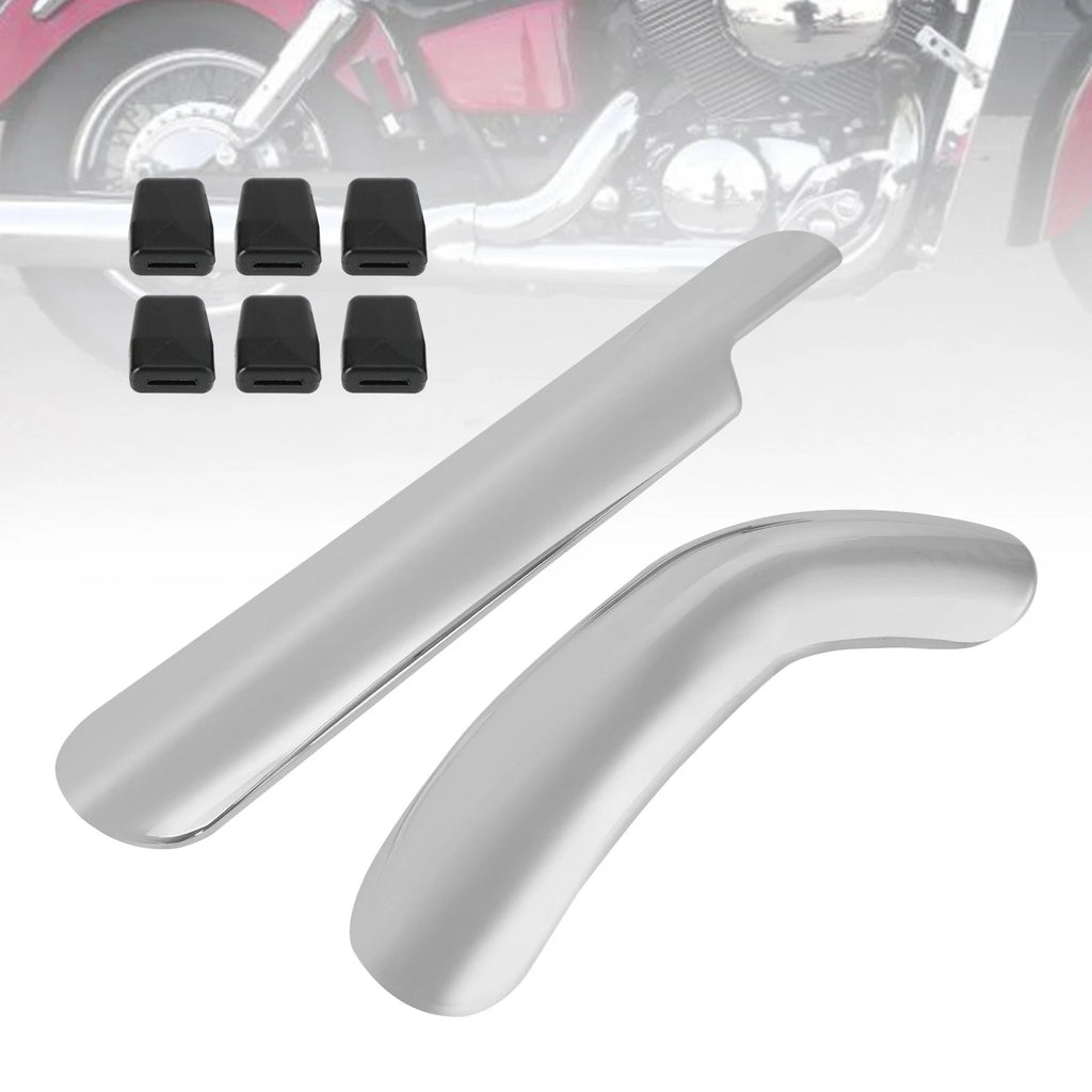 Exhaust Muffler Cover Pipe Heat Shield for Honda Shadow Ace VT400 VT750 (1998–2013)