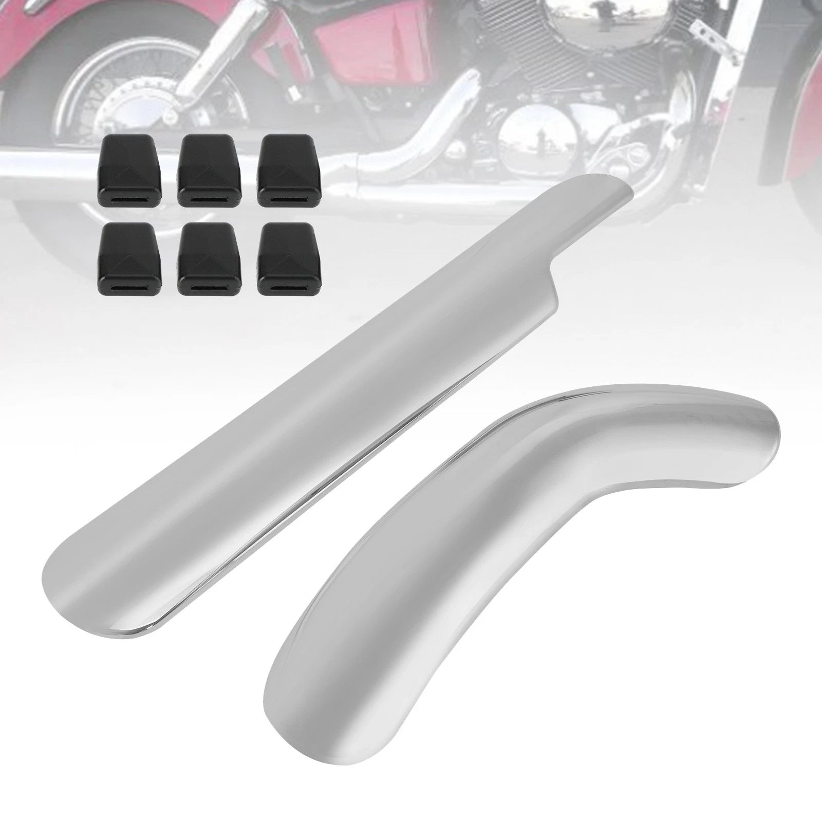 Exhaust Muffler Cover Pipe Heat Shield for Honda Shadow Ace VT400 VT750 (1998–2013)