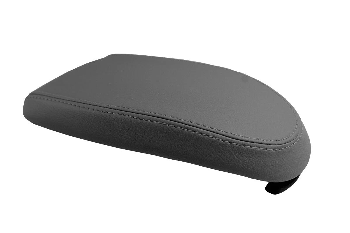 Leather Console Lid Pull Over Cover for Ford Focus (2000–2007) Gray