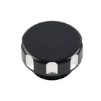Black Front Oil Fluid Reservoir Cover Cap for Kawasaki Vulcan VN 500-800
