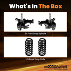 4" Front Lowering Spring Kit for Chevy GMC C10 C15 2WD (1973–1987)