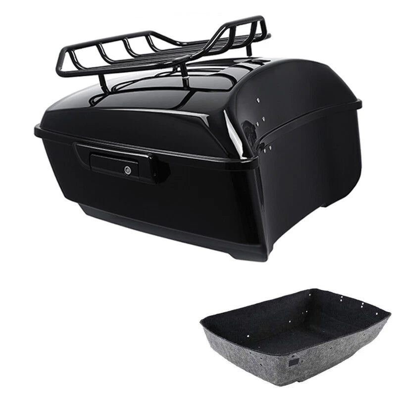 Black King Trunk Top Rack for Harley Touring Electra Street Road Glide (2014–2026)