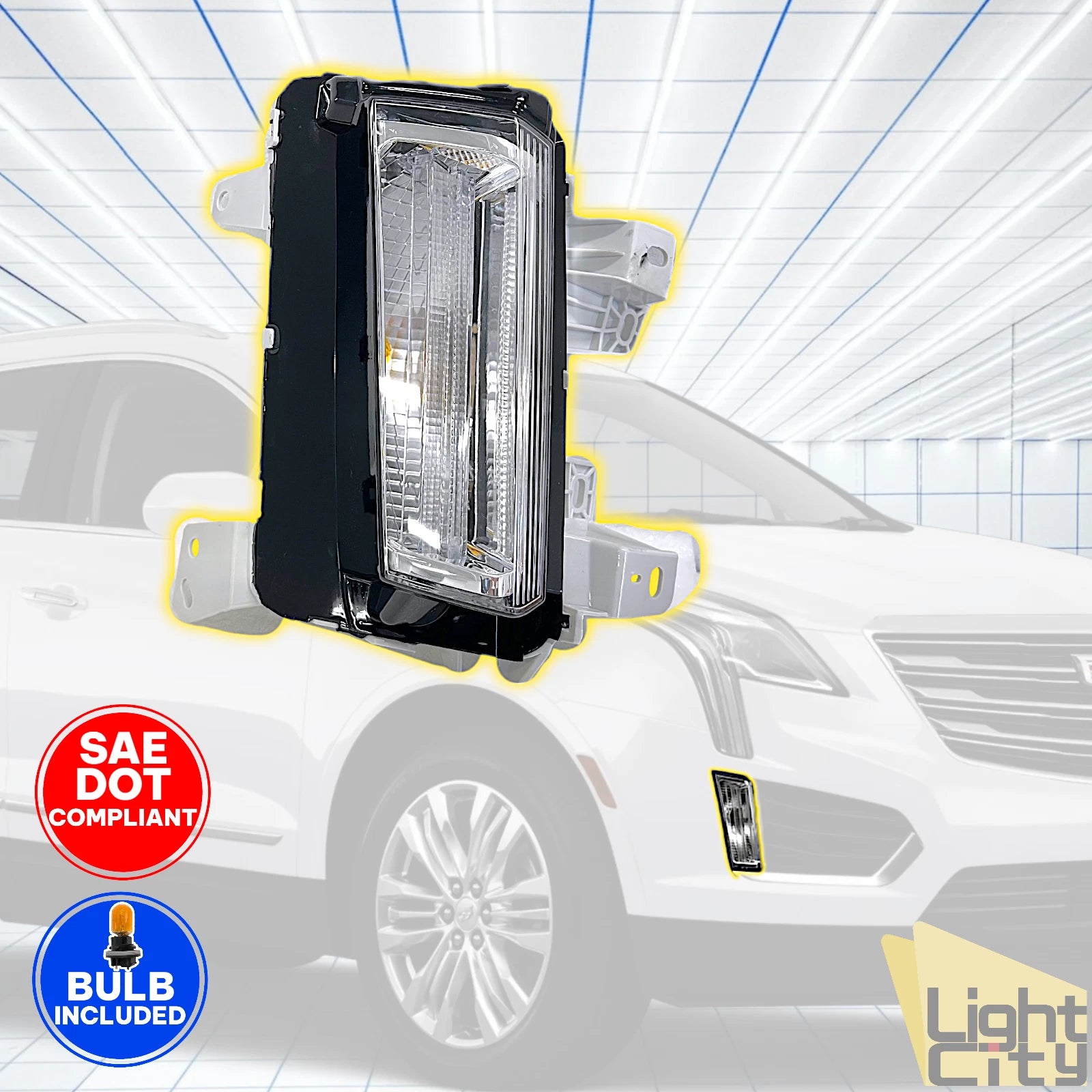 Passenger Side Halogen Parking Signal Light for Cadillac XT5 (2017–2019) RH