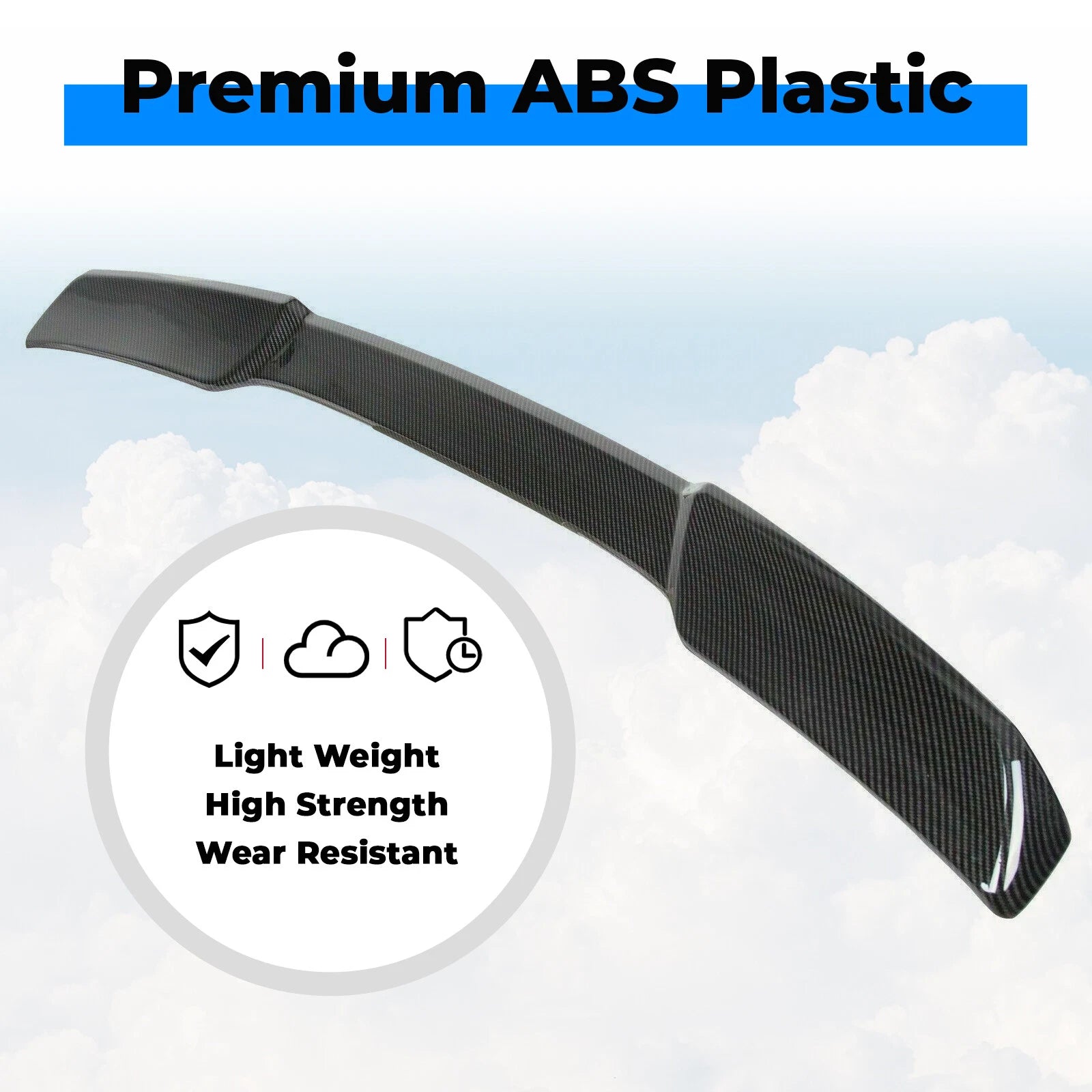 ZR1 Style Carbon Rear Trunk Wing Spoiler & Side Skirts for Corvette C6 (2005–2013)