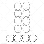 Piston Ring Assembly for BMW 1 3 5 6 7 X1 X3 X5 Z4 Mini (2006–2016)