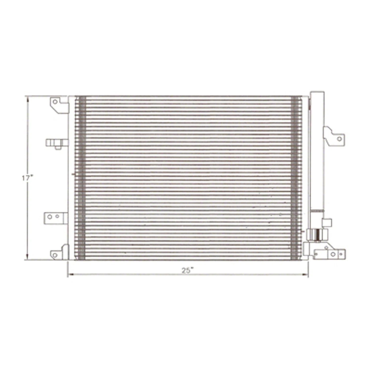 Replacement A/C Condenser Repair Part For 2005-2009 Volvo S60