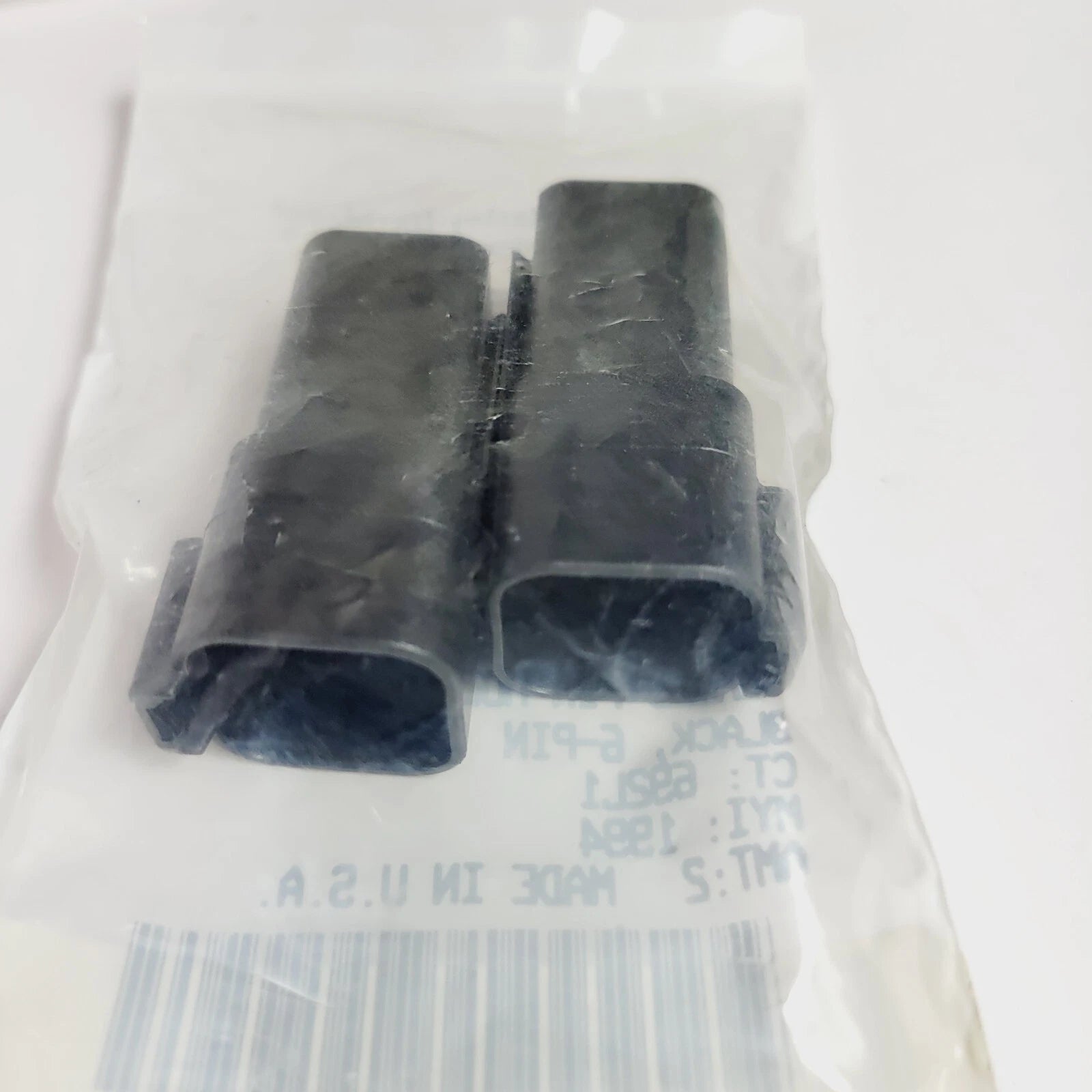 2X Sealed Pin Housing 6-Pin Black for Harley-Davidson (72106-94BK)