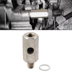 1/8" NPT Oil Pressure Sensor Tee Adapter for Turbo Supply Feed Line Gauge
