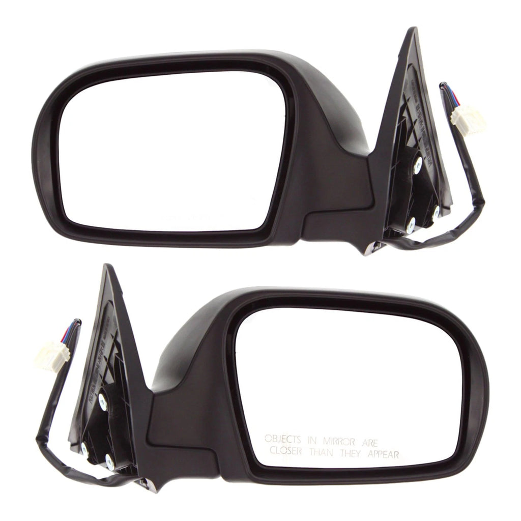 Set of 2 Heated Power Mirrors for Subaru Impreza (2008–2014) Textured Black