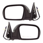 Set of 2 Heated Power Mirrors for Subaru Impreza (2008–2014) Textured Black