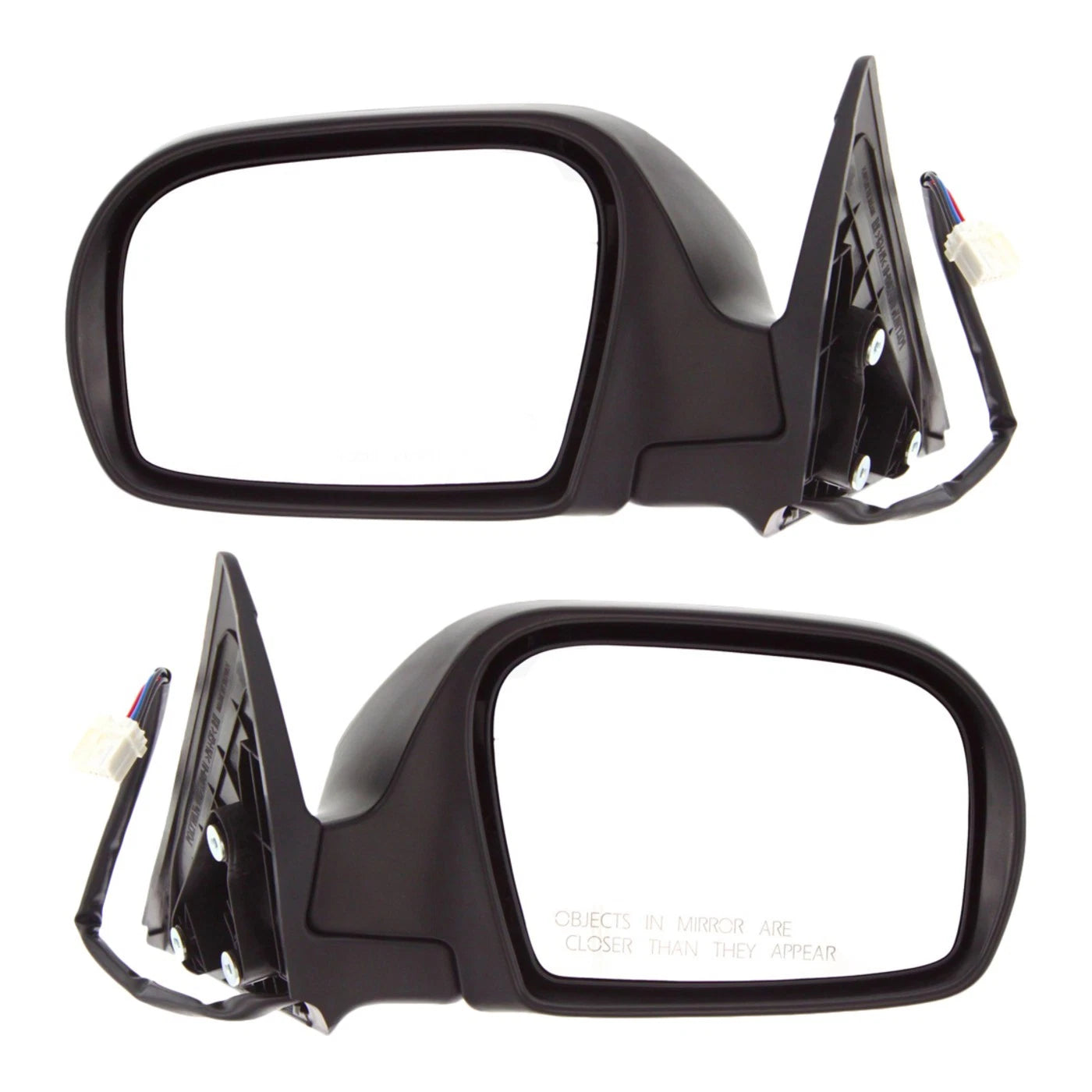 Set of 2 Heated Power Mirrors for Subaru Impreza (2008–2014) Textured Black
