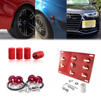 Red Tow Hook License Plate for Audi TT (2006–2014)