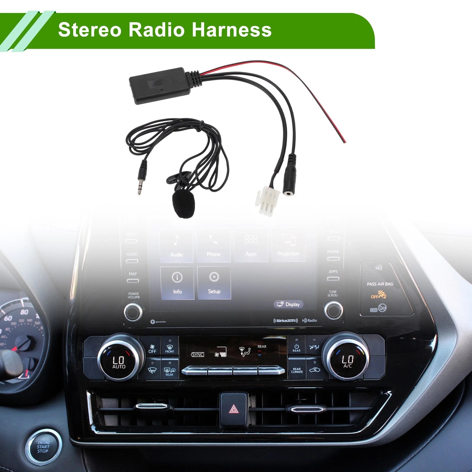 Stereo Radio Harness for Honda GL1800 (2001–2017) with Microphone