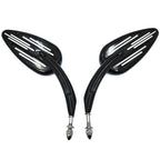 Black Rear View Mirrors for Harley (1982–Present)