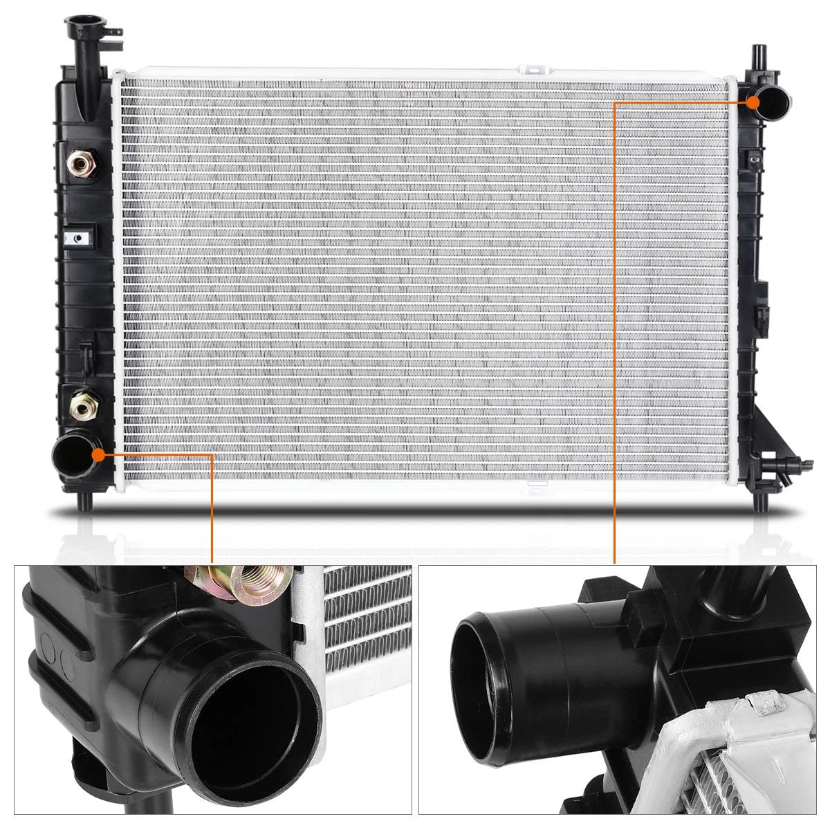 Aluminum Cooling Radiator for Ford Mustang 1997–2004 3.8L/3.9L AT DPI-2138