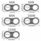 Set of 10 Separator Clamp Fittings for Oil Fuel Hose Line (Universal)