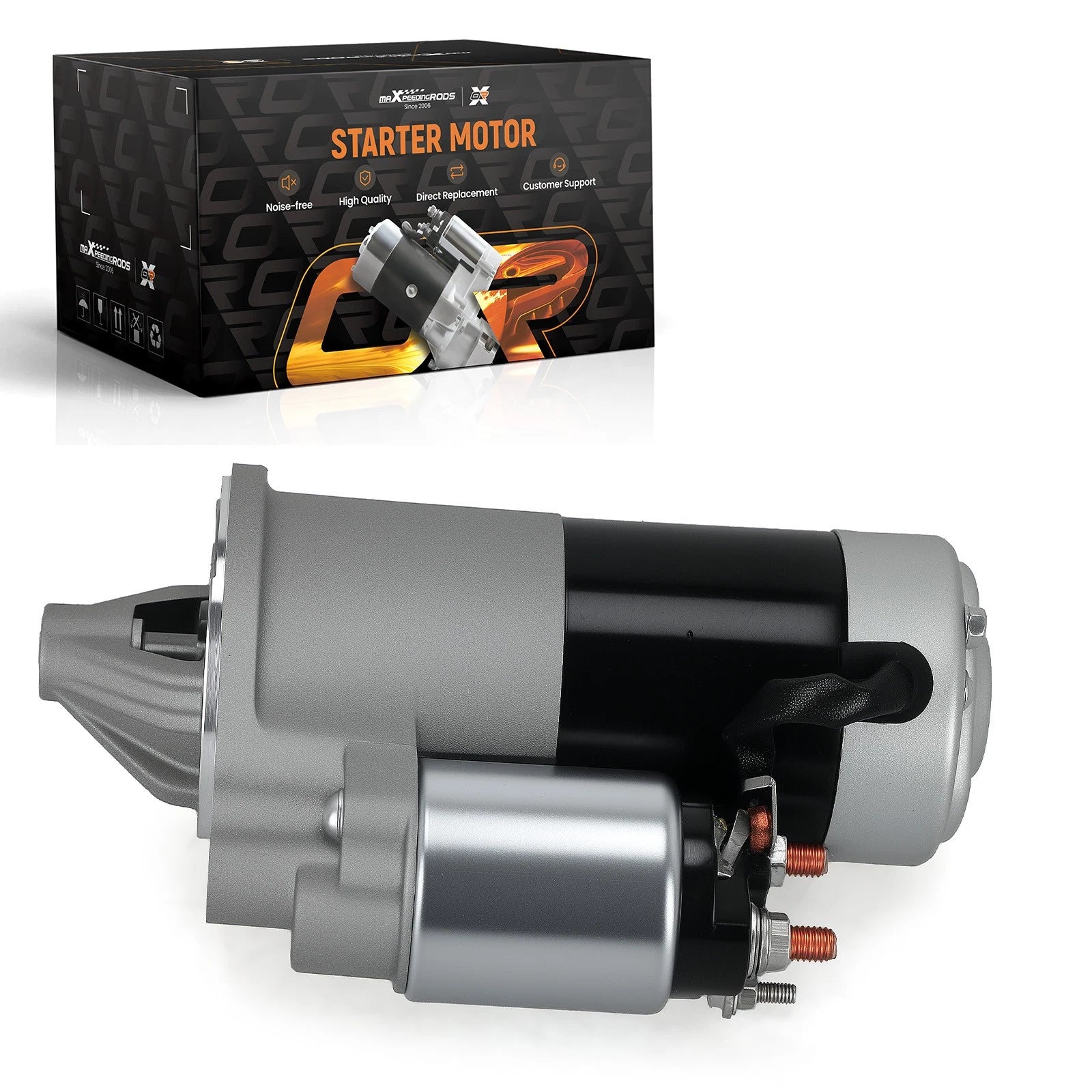 1.7kW Starter Motor for Jeep Cherokee Wrangler (1984–2006) 10 Teeth 12V